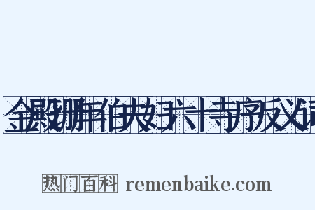 金殿珊年伯夫妇六十寺序反义词是什么意思的图片